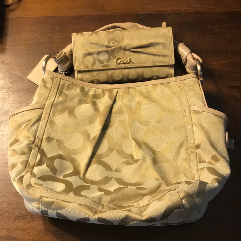 Coach handbag and wallet